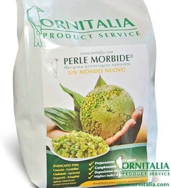 ברלי מורבידי של חברת אורנטליה האיטלקית מתאים לכנרים פינקים ציפורי בר פרקטים ותוכים קטנים