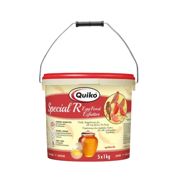 Quiko Special R מזון ביצים אדום קוויקו לכנרי צבע דלי 5 ק"ג