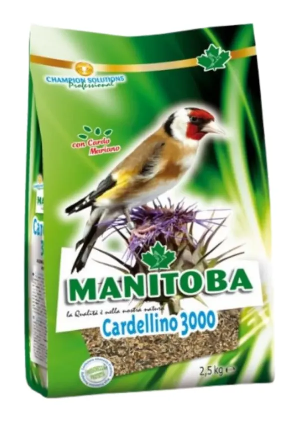 תערובת זרעי בר MANITOBA Cardellino 3000 לציפורי בר וחוחיות