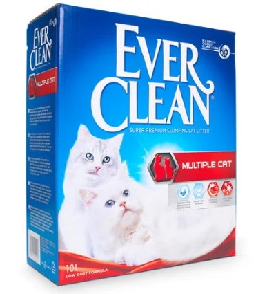 חול אברקלין לחתולים רבים EVER CLEAN Multiple Cat 10 ליטר