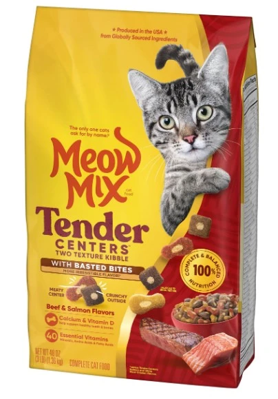 מזון לחתולים מיאו מיקס בקר וסלמון 6.44 ק"ג