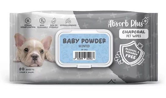 מגבונים אנטיבקטריאליים לכלבים וחתולים 80 יחידות