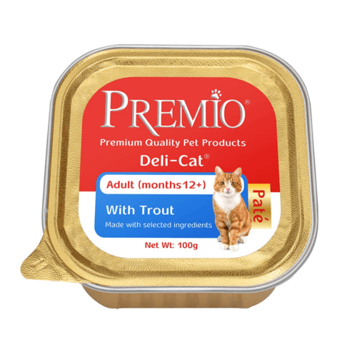 מעדן פרמיו לחתול בוגר - פטה פורל 100 גרם